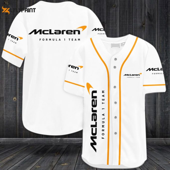 Mclaren Formula 1 Team Baseball Jersey 1