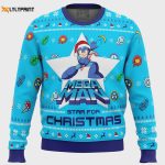 Mega Man Mega Christmas Ugly Sweater: Festive Gaming Apparel for the Holidays