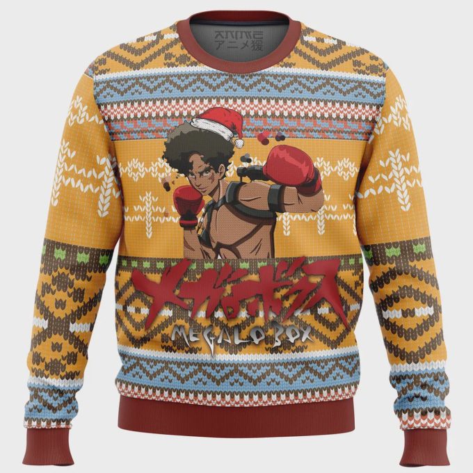 Megalo Box Alt Ugly Christmas Sweater: Festive &Amp; Unique Apparel For A Memorable Holiday Season 2