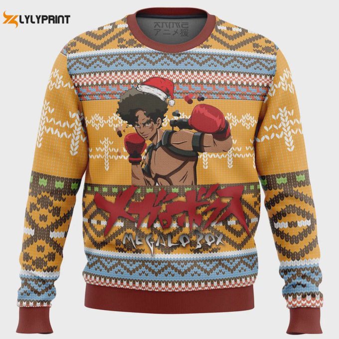 Megalo Box Alt Ugly Christmas Sweater: Festive &Amp;Amp; Unique Apparel For A Memorable Holiday Season 1