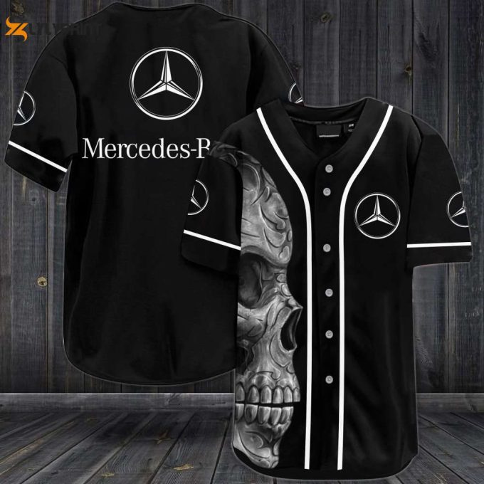 Mercedes-Benz Skull Baseball Jersey 1