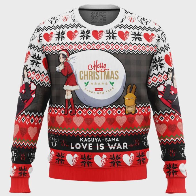 Merry Christmas &Amp; Happy New Year Kaguya-Sama Love Is War Ugly Sweater: Festive &Amp; Stylish Holiday Attire 2