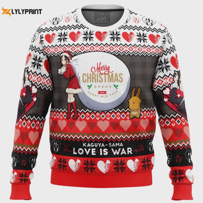 Merry Christmas &Amp;Amp; Happy New Year Kaguya-Sama Love Is War Ugly Sweater: Festive &Amp;Amp; Stylish Holiday Attire 1