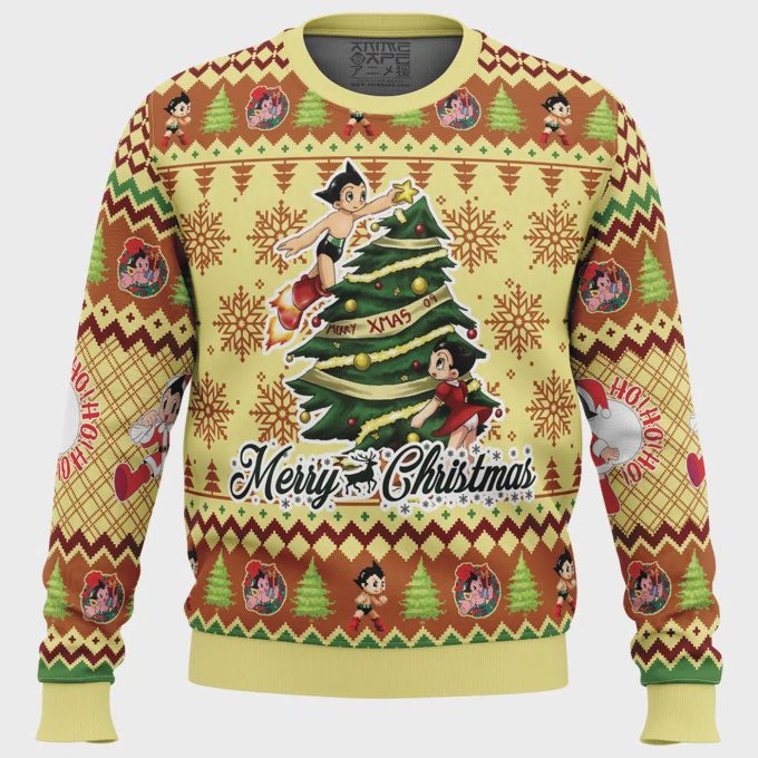 Merry Christmas Astro Boy Ugly Sweater: Festive Apparel For The Holidays 2