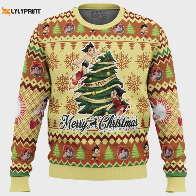 Merry Christmas Astro Boy Ugly Sweater: Festive Apparel For The Holidays 1