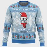 Futurama Ugly Christmas Sweater: Merry Christmas Ya Filthy Animal – Festive & Fun!