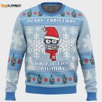 Futurama Ugly Christmas Sweater: Merry Christmas Ya Filthy Animal – Festive & Fun!