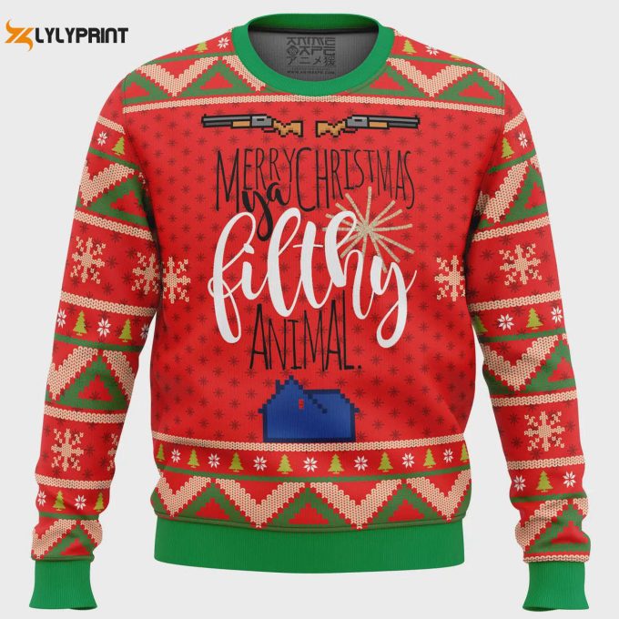 Merry Christmas Ya Filthy Animal Ugly Christmas Sweater – Festive &Amp;Amp; Hilarious Holiday Attire