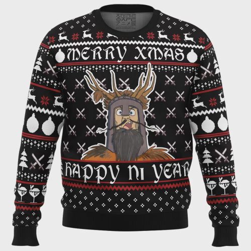 Merry Xmas & Happy Ni Year Monty Python Ugly Christmas Sweater – Festive Funny & Stylish Holiday Apparel