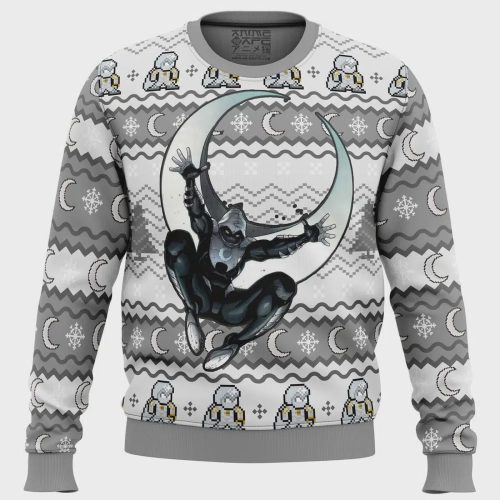 Get Festive with Moon Knight Ugly Christmas Sweater – Limited Edition Marvel Holiday Apparel