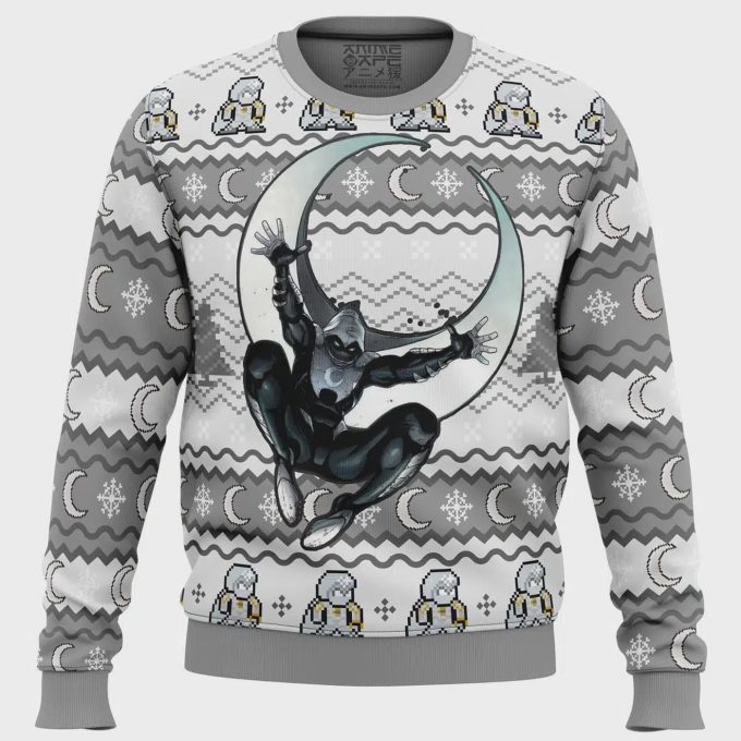 Get Festive With Moon Knight Ugly Christmas Sweater – Limited Edition Marvel Holiday Apparel