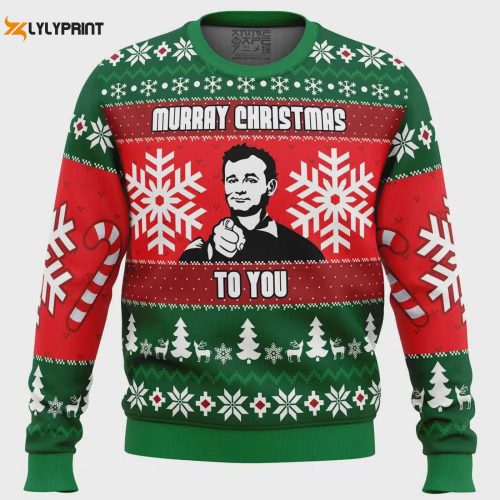 Get Festive with the Murray Christmas Bill Murray Ugly Sweater – Perfect Holiday Attire!