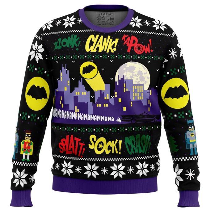 Get Festive With Nananana Christmas Batman Ugly Sweater – Dc Comics Holiday Apparel