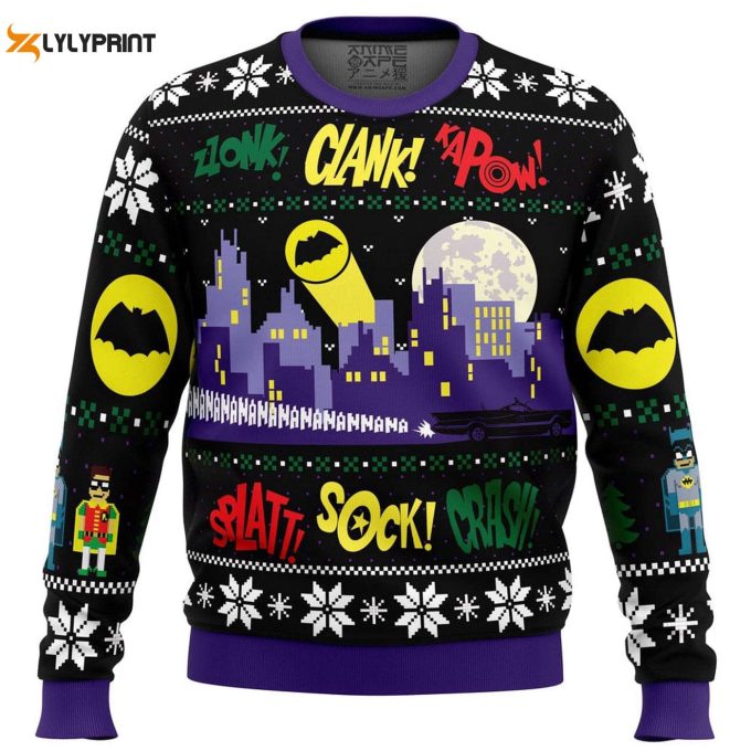 Get Festive With Nananana Christmas Batman Ugly Sweater – Dc Comics Holiday Apparel