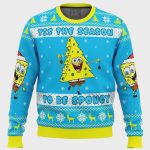 Nickelodeon Cartoons Spongy Ugly Christmas Sweater – Tis The Season for Fun and Festive Attire!