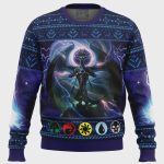 Nicol Bolas Magic the Gathering Ugly Christmas Sweater – Festive MTG Apparel for Fans!