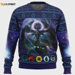 Nicol Bolas Magic the Gathering Ugly Christmas Sweater – Festive MTG Apparel for Fans!