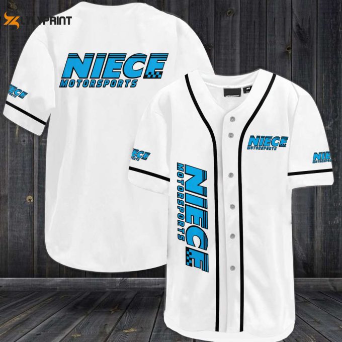 Niece Motorsports Car Team Baseball Jersey 1