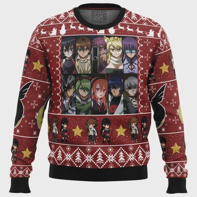 Get Festive With Night Raid Akame Ga Kill Ugly Christmas Sweater – Perfect Anime-Inspired Holiday Attire!