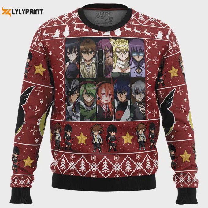 Get Festive With Night Raid Akame Ga Kill Ugly Christmas Sweater – Perfect Anime-Inspired Holiday Attire!