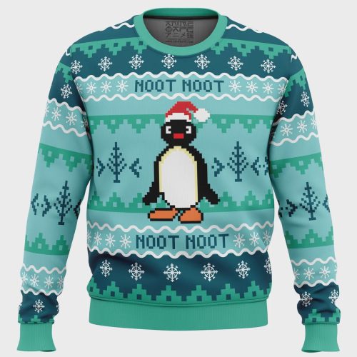 Noot Noot Pingu Ugly Christmas Sweater – Festive Apparel for a Fun and Quirky Holiday Season