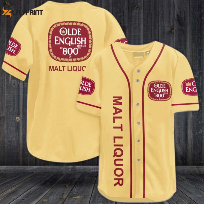 Olde English 800 Malt Liquor Baseball Jersey 1