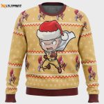 Get Festive with One Punch Chibi Saitama Ugly Christmas Sweater – Perfect Holiday Gift!