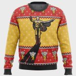 Get into the Holiday Spirit with One Punch Man Saitama Shadow Ugly Christmas Sweater!