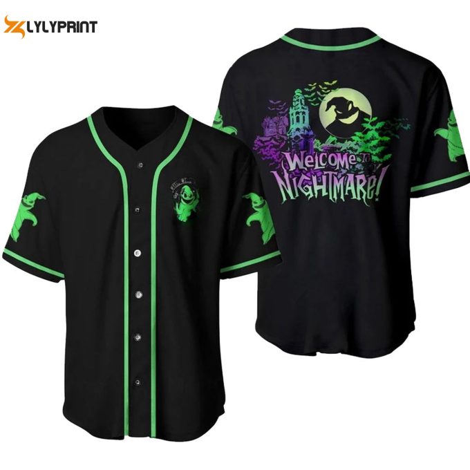 Oogie Boogie Welcome To Nightmare Baseball Jersey - Gift For Men Women - Gift For Men Women 1