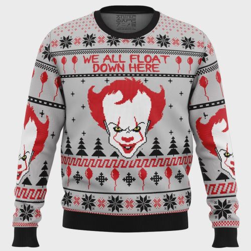 Pennywise IT Ugly Christmas Sweater: Embrace the Horror & Festive Fun!