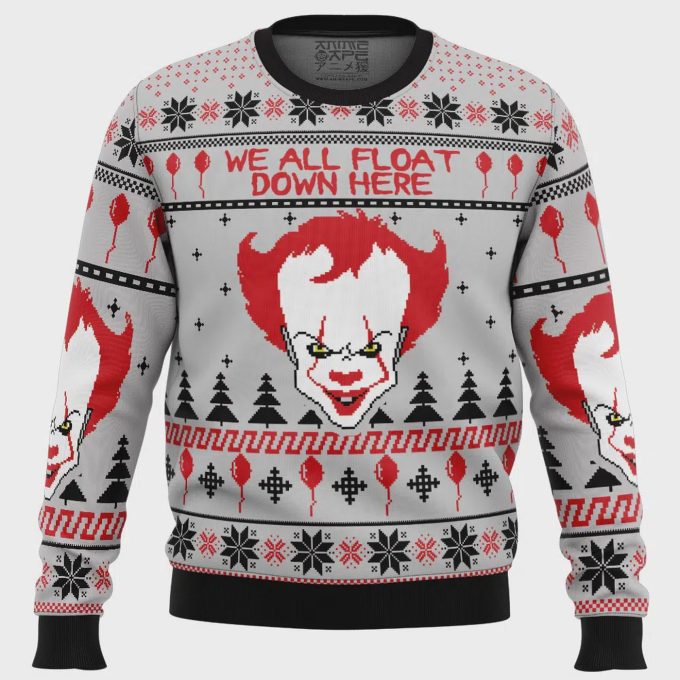 Pennywise It Ugly Christmas Sweater: Embrace The Horror &Amp; Festive Fun! 2