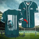 Personalized Bud Light Eagle American Flag Baseball Jersey – Gift for Men Women – Gift for Men Women