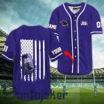 Personalized Bud Light Raven American Flag Baseball Jersey – Gift for Men Women – Gift for Men Women