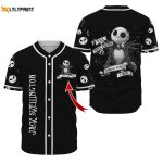 Personalized Jack Skellington Baseball Jersey – Gift for Men Women – Gift for Men Women