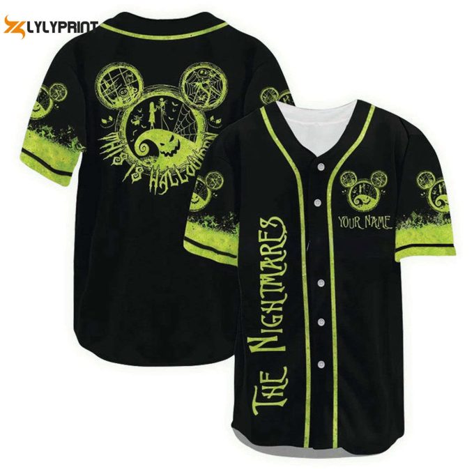 Personalized Jack Skellington This Is Halloween Baseball Jersey – Gift For Men Women – Gift For Men Women