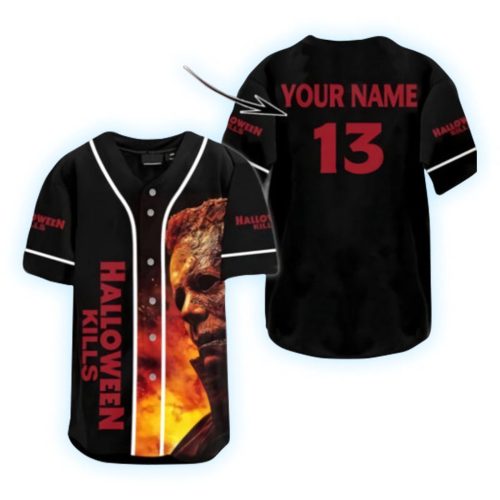 Personalized Michael Myers Halloween Kills Baseball Jersey – Gift for Men Women – Gift for Men Women