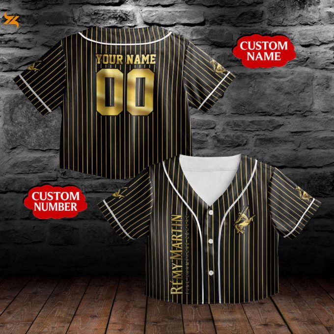 Stylish Personalized Remy Martin Cognac Baseball Jersey - Perfect Gift For Men &Amp;Amp; Women! 1