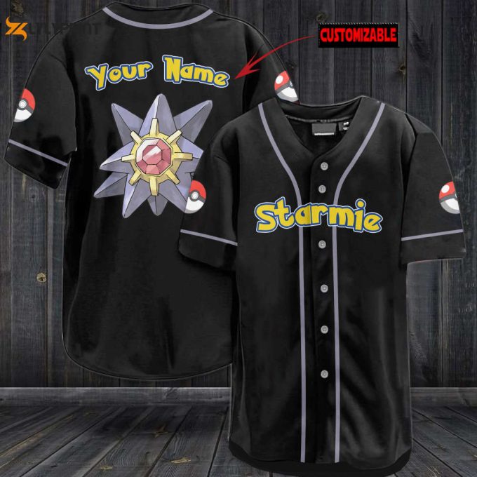 Personalized Starmie Baseball Jersey 1