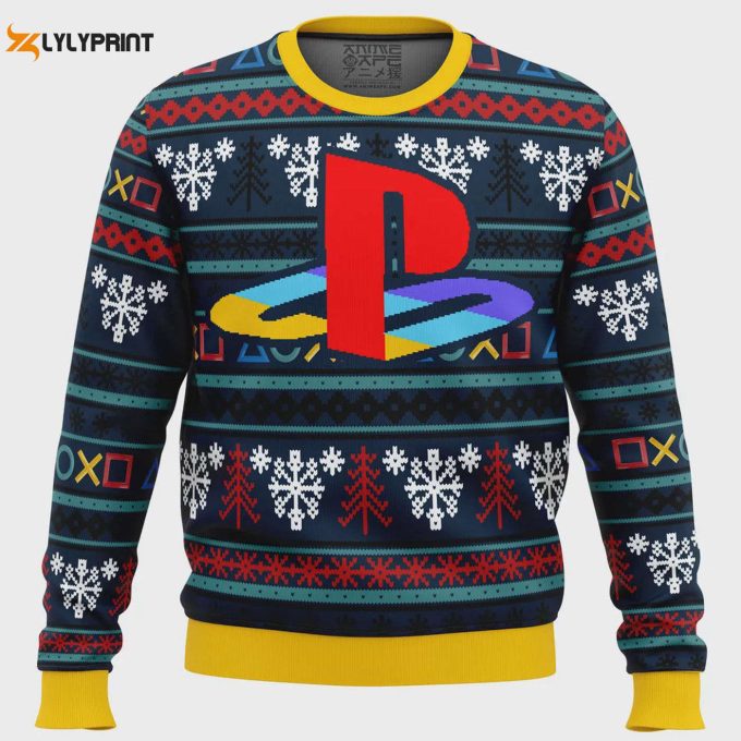 Level Up Your Holiday Style With A Festive Playstation Ugly Christmas Sweater