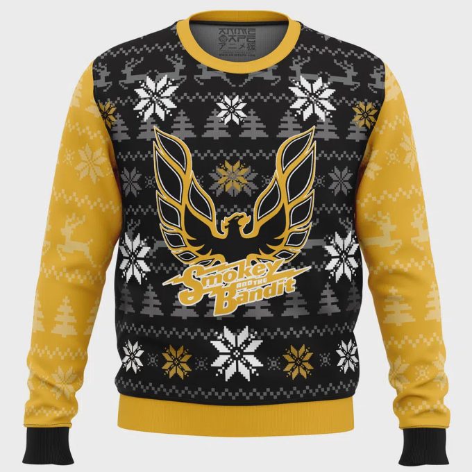 Shop Pontiac Firebird Smokey And The Bandit Ugly Christmas Sweater – Festive And Stylish Apparel For Fans!