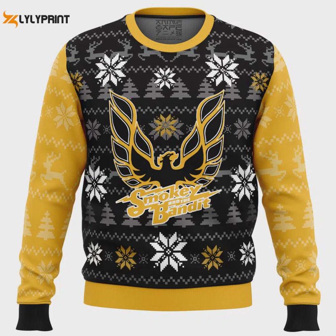 Shop Pontiac Firebird Smokey And The Bandit Ugly Christmas Sweater – Festive And Stylish Apparel For Fans!