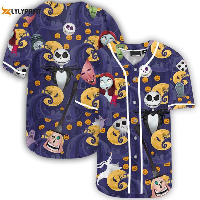 Pumpkin King The Nightmare Before Christmas Baseball Jersey - Gift For Men Women - Gift For Men Women 1