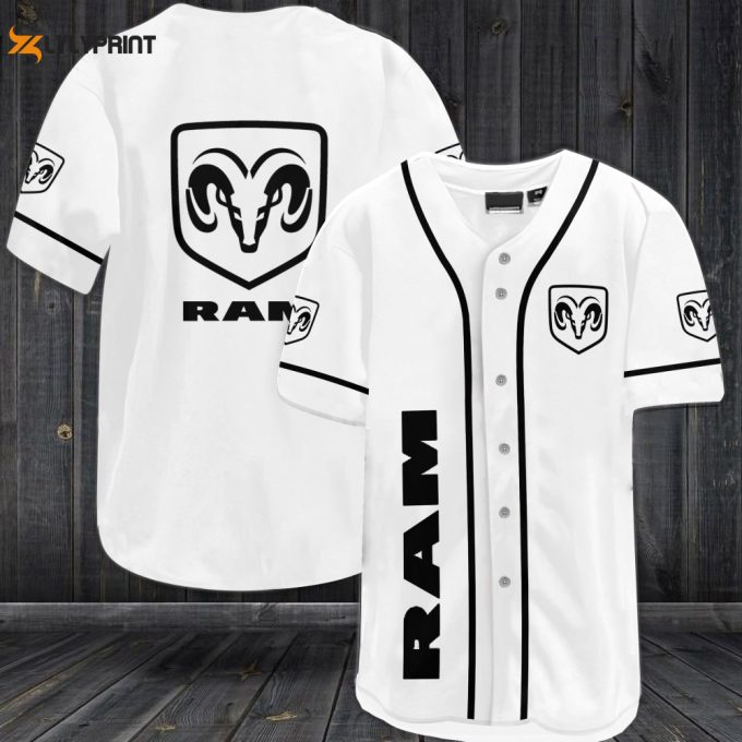 Ram Racing Baseball Jersey 1