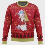 Get Festive with Re Zero Rem Christmas Ugly Sweater – Perfect Holiday Gift!