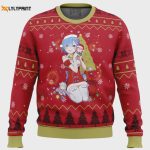 Get Festive with Re Zero Rem Christmas Ugly Sweater – Perfect Holiday Gift!