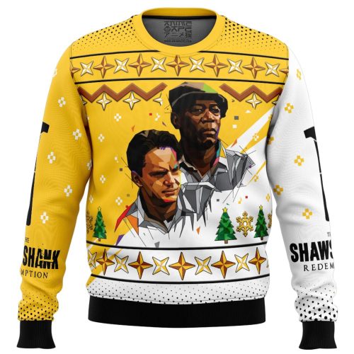 Get Festive with Red & Andy s Shawshank Redemption Ugly Christmas Sweater – Limited Edition Holiday Apparel