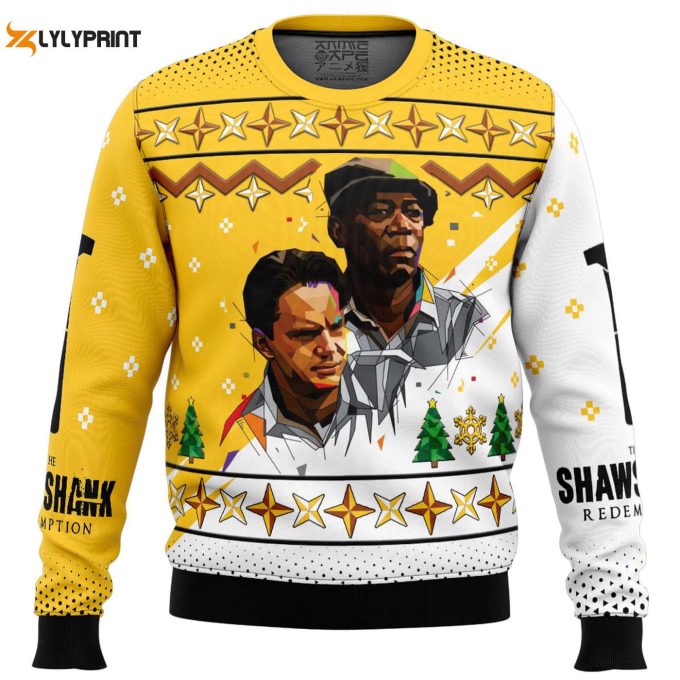 Get Festive With Red &Amp;Amp; Andy S Shawshank Redemption Ugly Christmas Sweater - Limited Edition Holiday Apparel 1