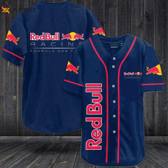 Get The Stylish Red Bull Racing Formula One Team Baseball Jersey - Perfect Gift For Men And Women - Navy 1