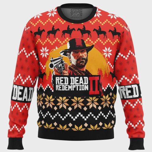 Get Festive with Red Dead Redemption Ugly Christmas Sweater – Limited Edition Gamer s Apparel