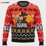 Get Festive with Red Dead Redemption Ugly Christmas Sweater – Limited Edition Gamer s Apparel